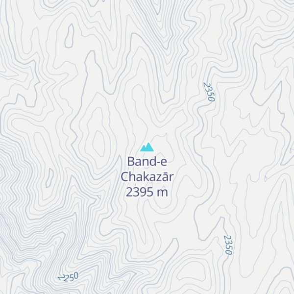 Map of Band-e Chakazār