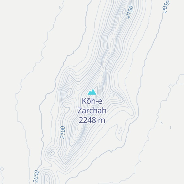 Map of Kōh-e Zarchah