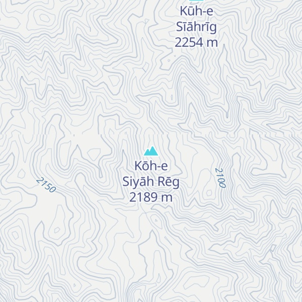 Map of Kōh-e Siyāh Rēg