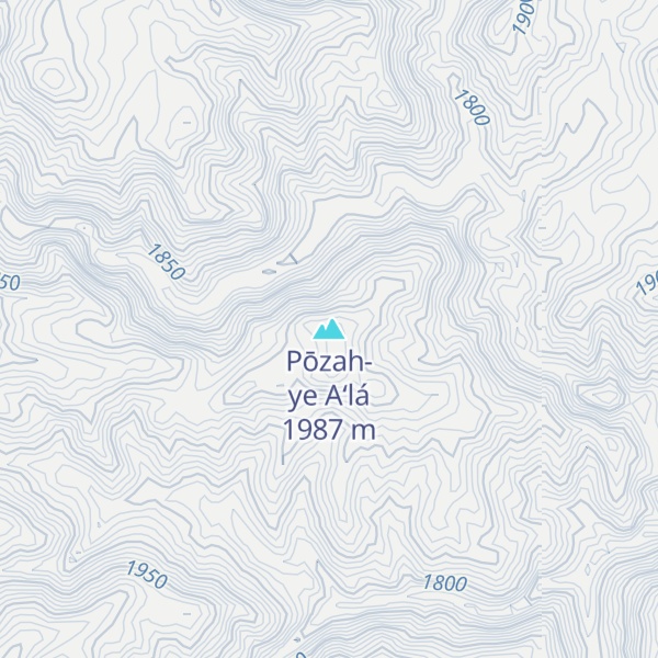 Map of Pōzah-ye A‘lá