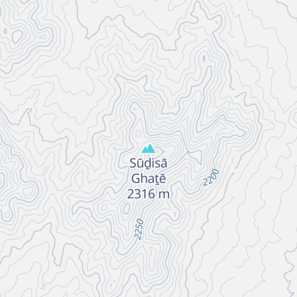 Map of Sūḏisā Ghaṯē
