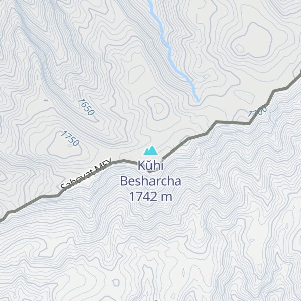 Map of Kŭhi Besharcha