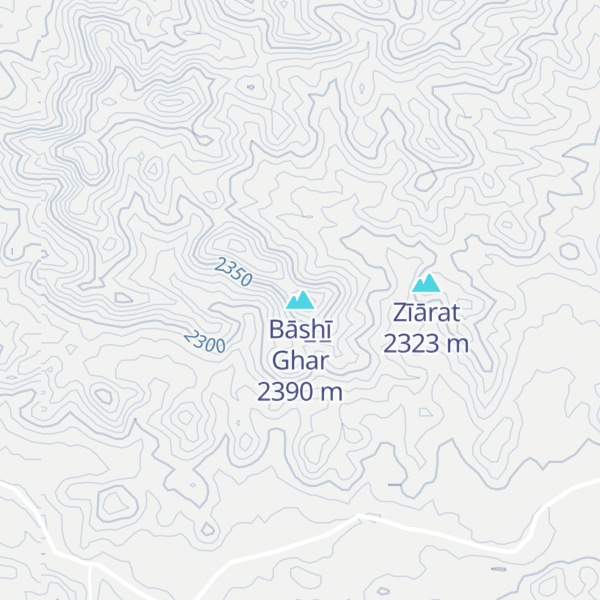 Map of Bās̲h̲ī Ghar