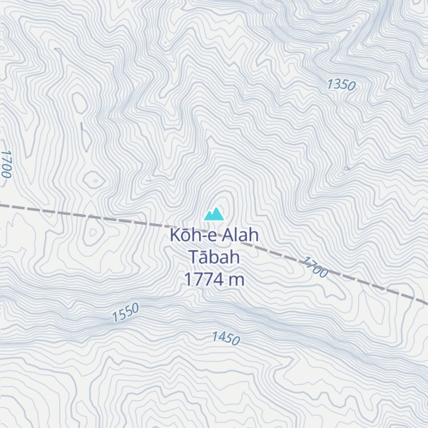 Map of Kōh-e Alah Tābah