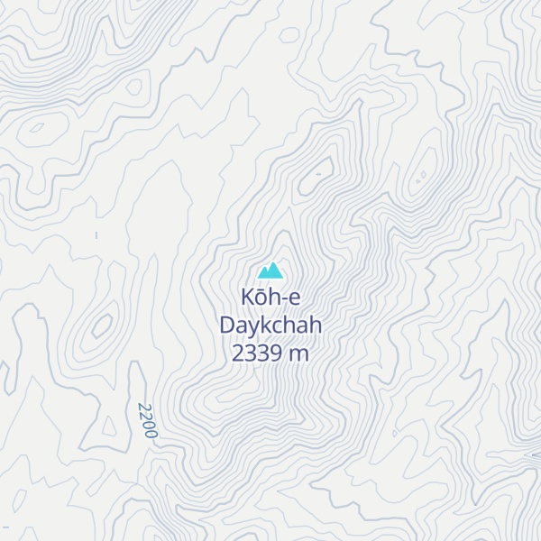Map of Kōh-e Daykchah
