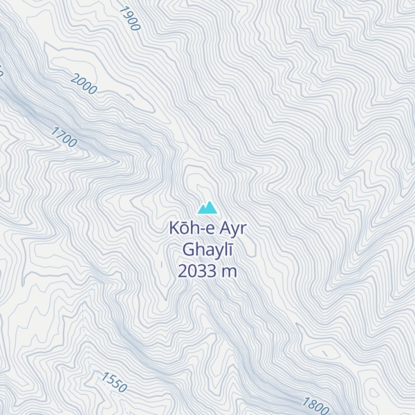 Map of Kōh-e Ayr Ghaylī