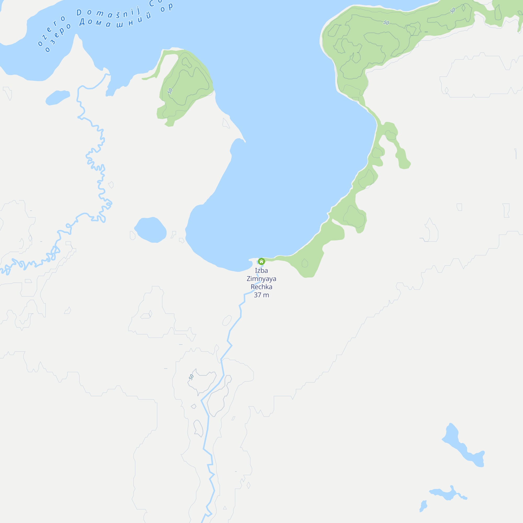 Izba Zimnyaya Rechka map