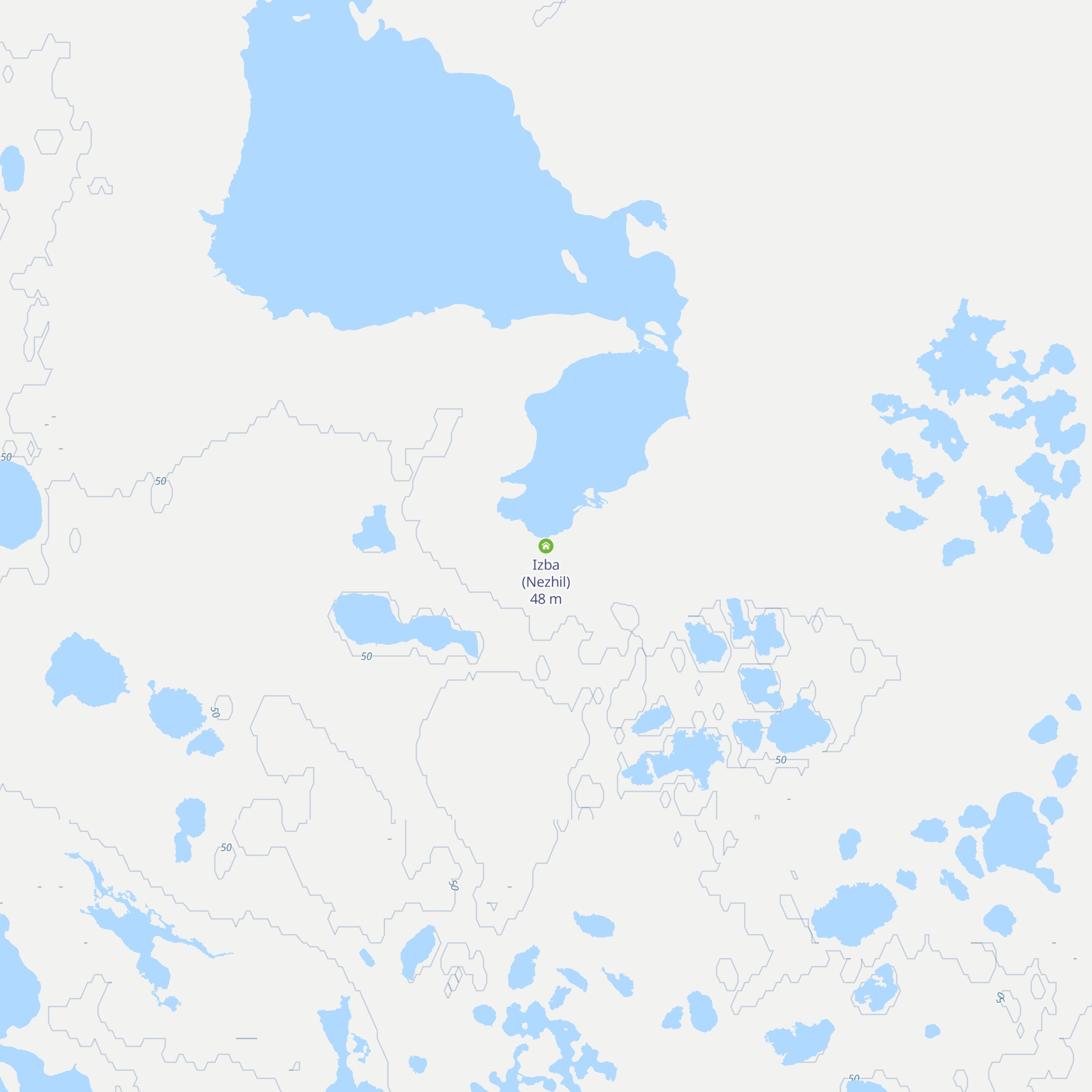Izba (Nezhil) map