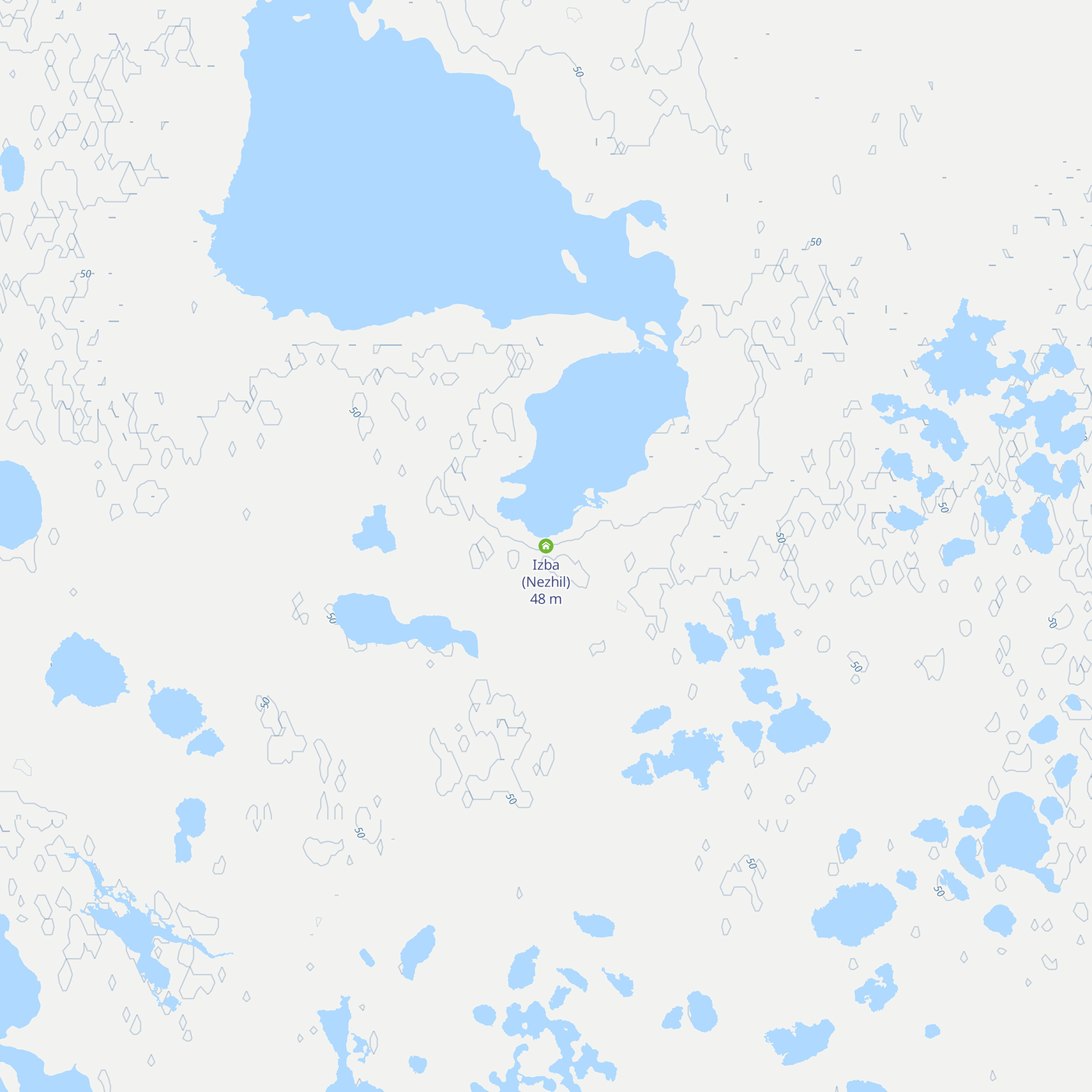 Izba (Nezhil) map
