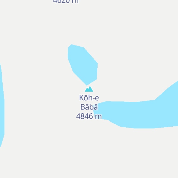 Map of Kōh-e Bābā