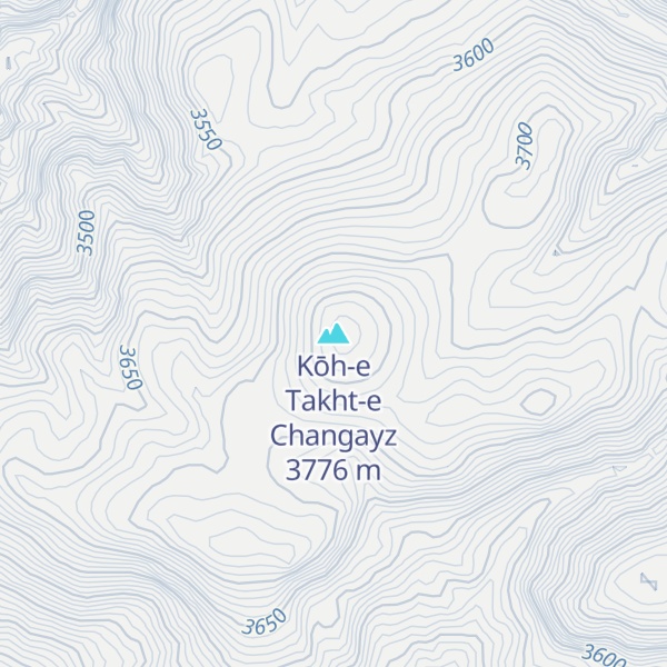 Map of Kōh-e Takht-e Changayz