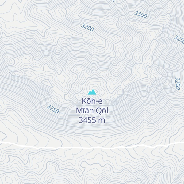 Map of Kōh-e Mīān Qōl
