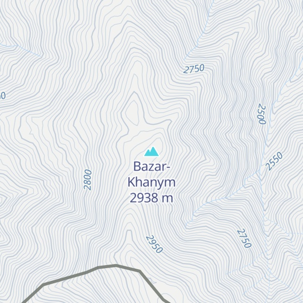 Map of Bazar-Khanym