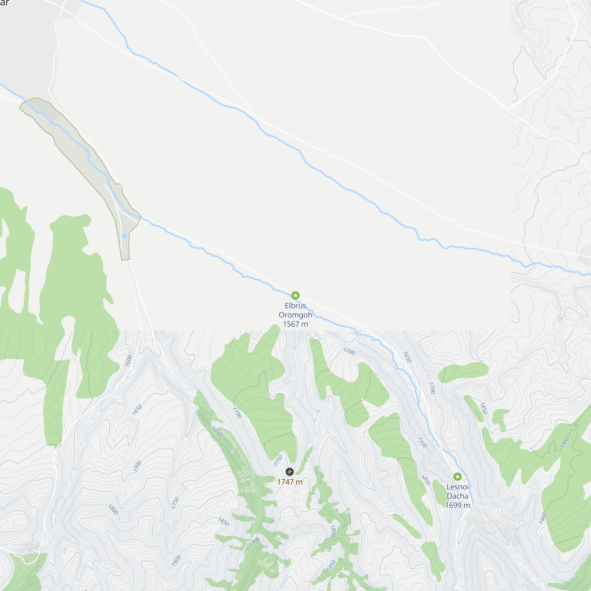 Elbrus Oromgoh map