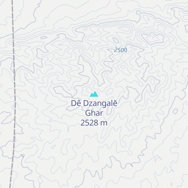 Map of Dê Dzangalē Ghar