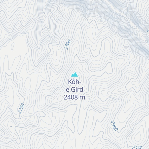 Map of Kōh-e Gird