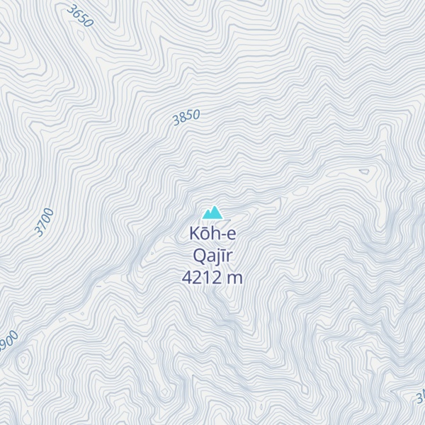 Map of Kōh-e Qajīr
