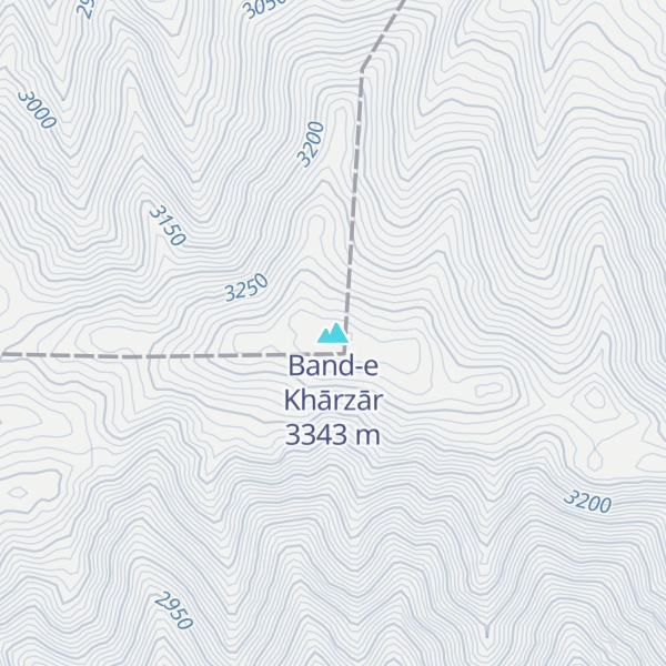 Map of Band-e Khārzār