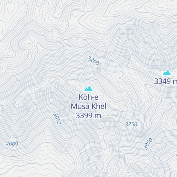 Map of Kōh-e Mūsá Khēl