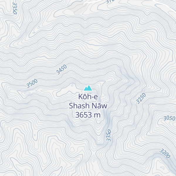 Map of Kōh-e Shash Nāw