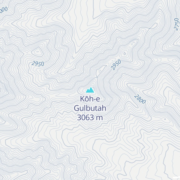Map of Kōh-e Gulbutah