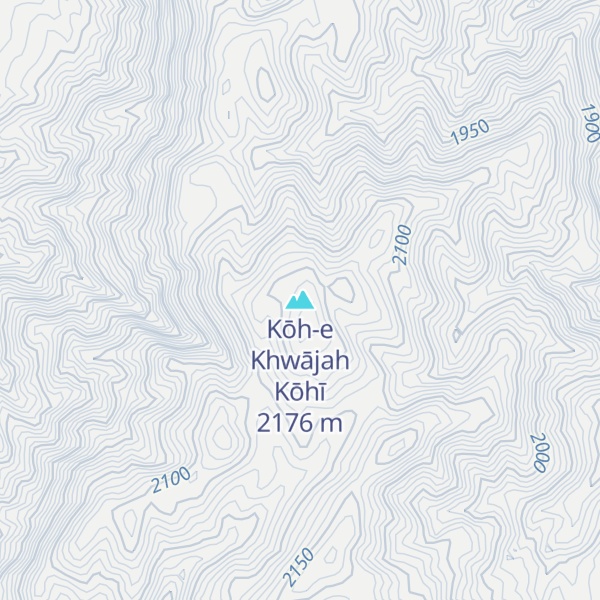 Map of Kōh-e Khwājah Kōhī