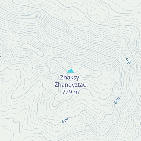 Map of Zhaksy-Zhangyztau