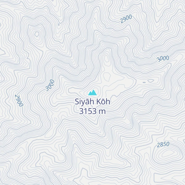 Map of Siyāh Kōh