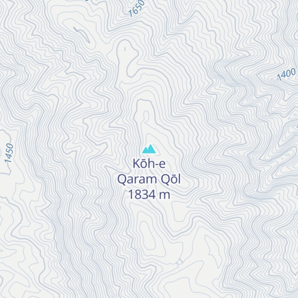 Map of Kōh-e Qaram Qōl