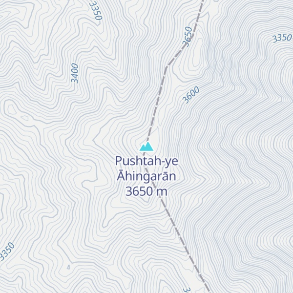 Map of Pushtah-ye Āhingarān