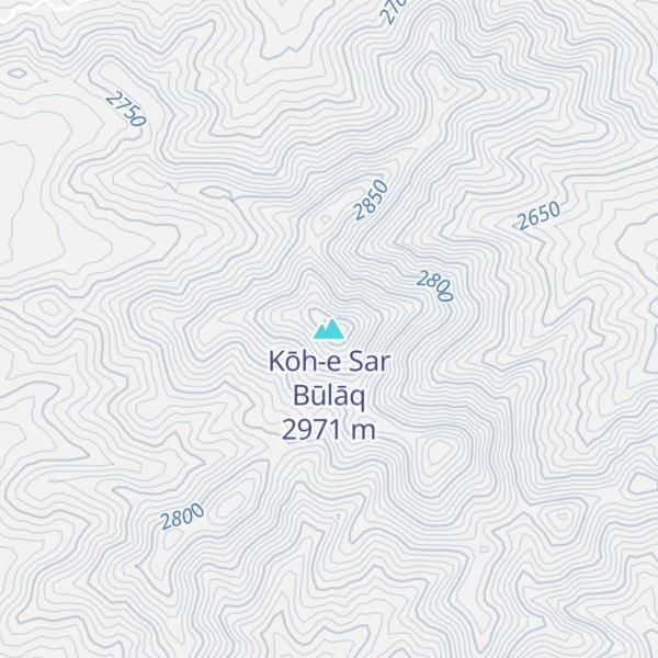 Map of Kōh-e Sar Būlāq