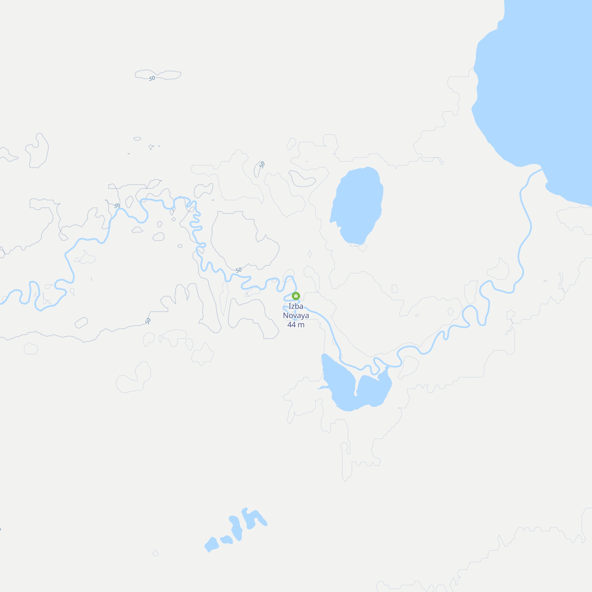 Izba Novaya map