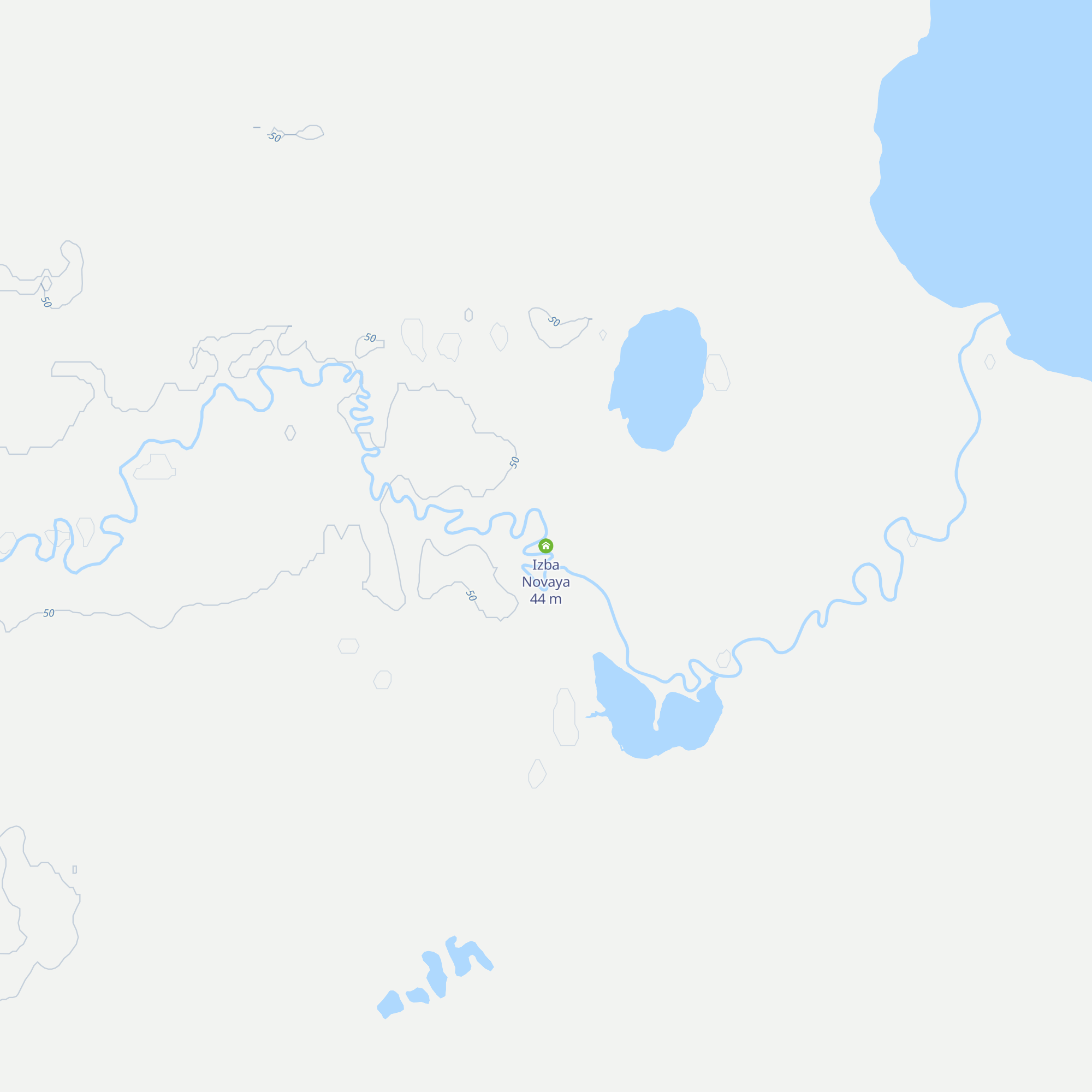 Izba Novaya map