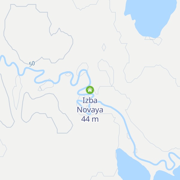 Map of Izba Novaya