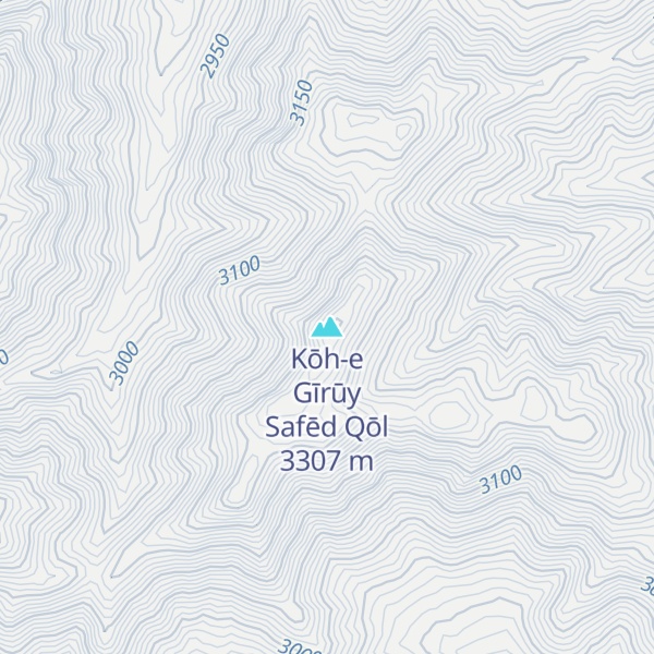 Map of Kōh-e Gīrūy Safēd Qōl