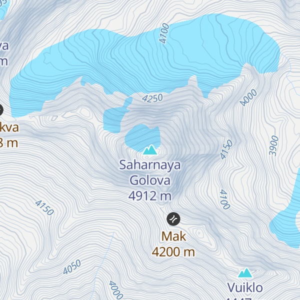 Map of Saharnaya Golova