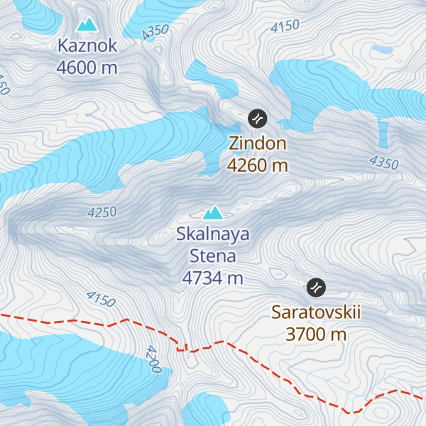 Map of Skalnaya Stena