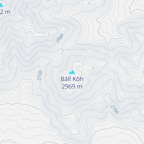 Map of Bālī Kōh