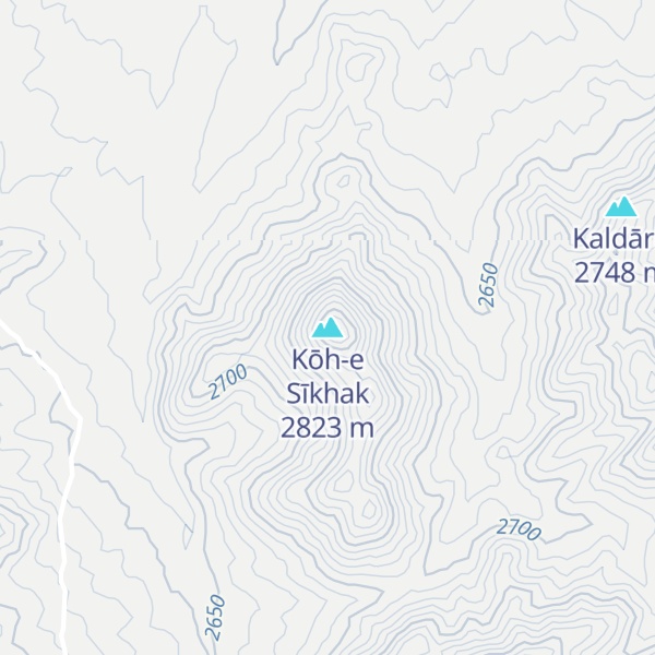 Map of Kōh-e Sīkhak