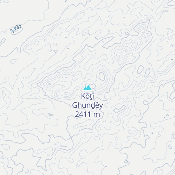 Map of Kōṯī Ghunḏêy