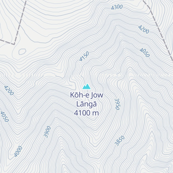 Map of Kōh-e Jow Lāngā