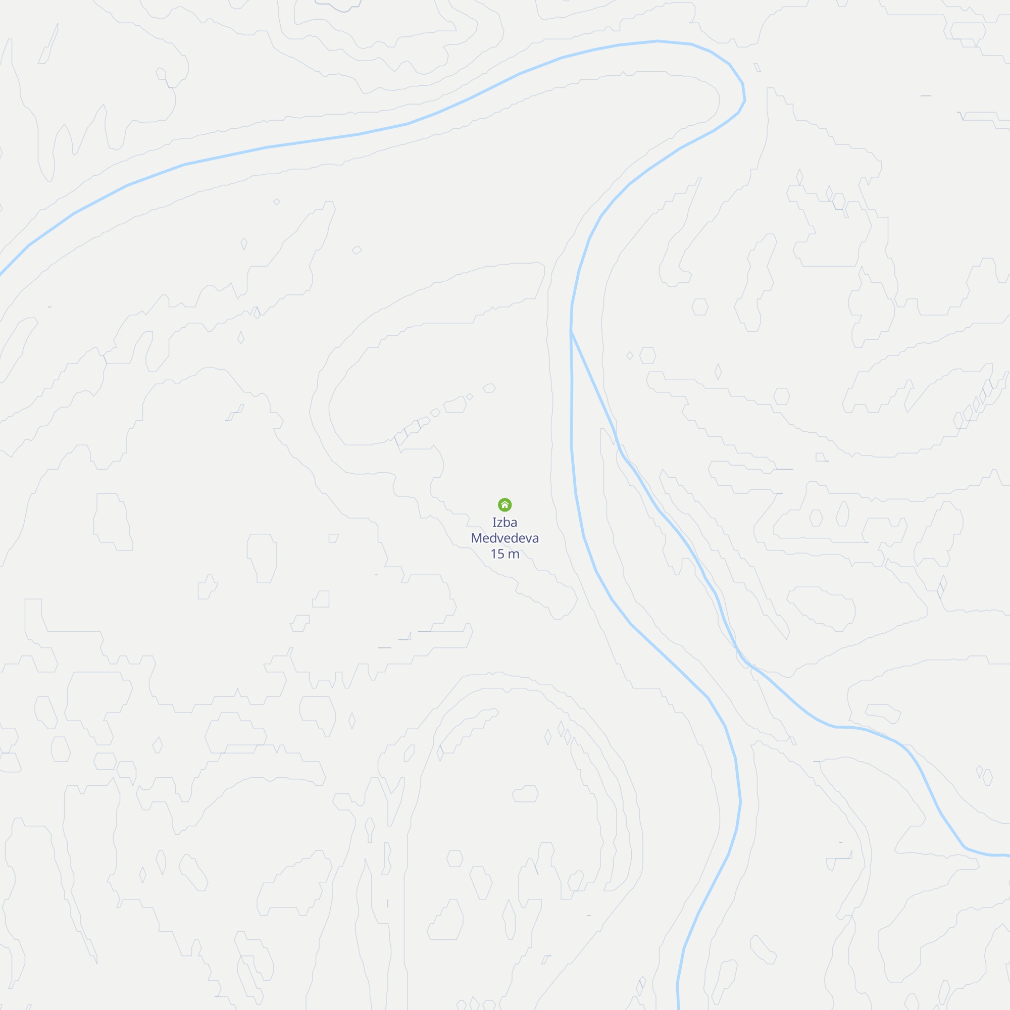 Izba Medvedeva map
