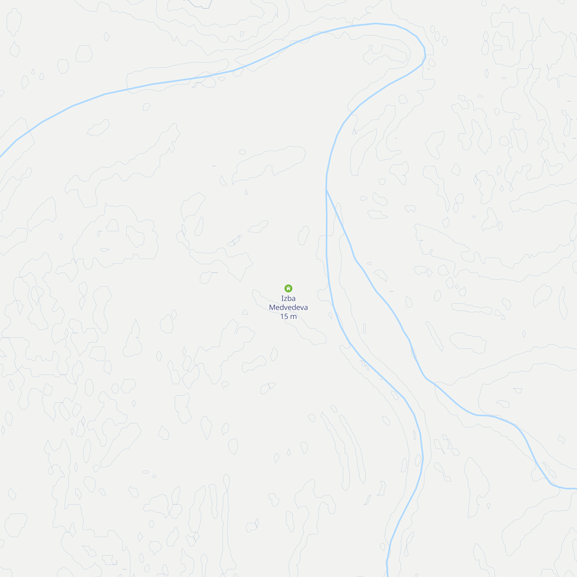 Izba Medvedeva map