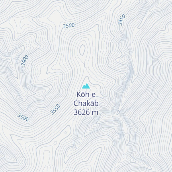 Map of Kōh-e Chakāb