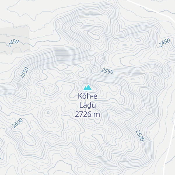 Map of Kōh-e Lāḏū
