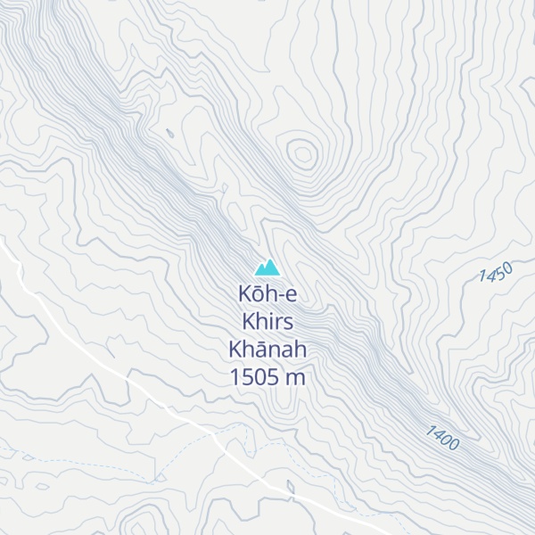 Map of Kōh-e Khirs Khānah