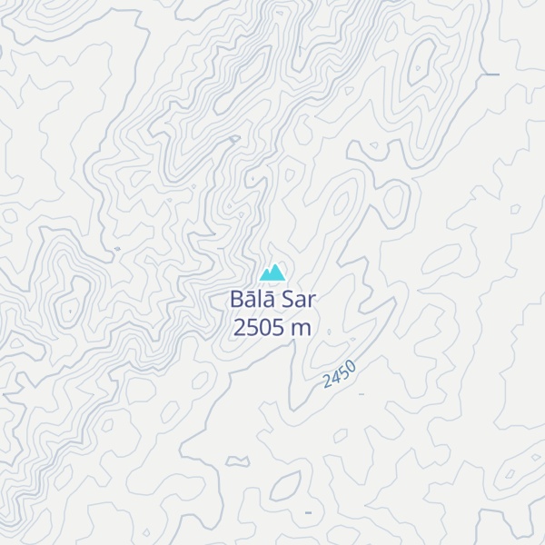 Map of Bālā Sar
