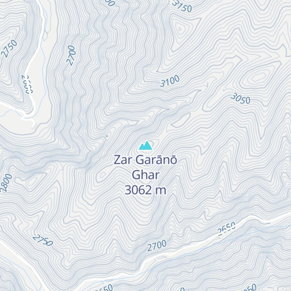 Map of Zar Garānō Ghar