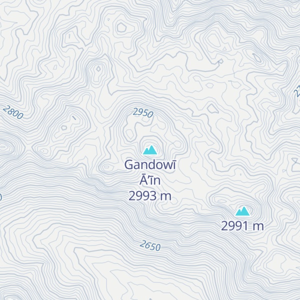 Map of Gandowī Ā’īn