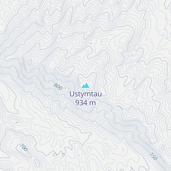 Map of Ustymtau